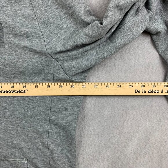 Gymshark Men Sweater Medium Gray Hoodie Long Sleeve Raglan Pullover Bodybuilding - Picture 4 of 7